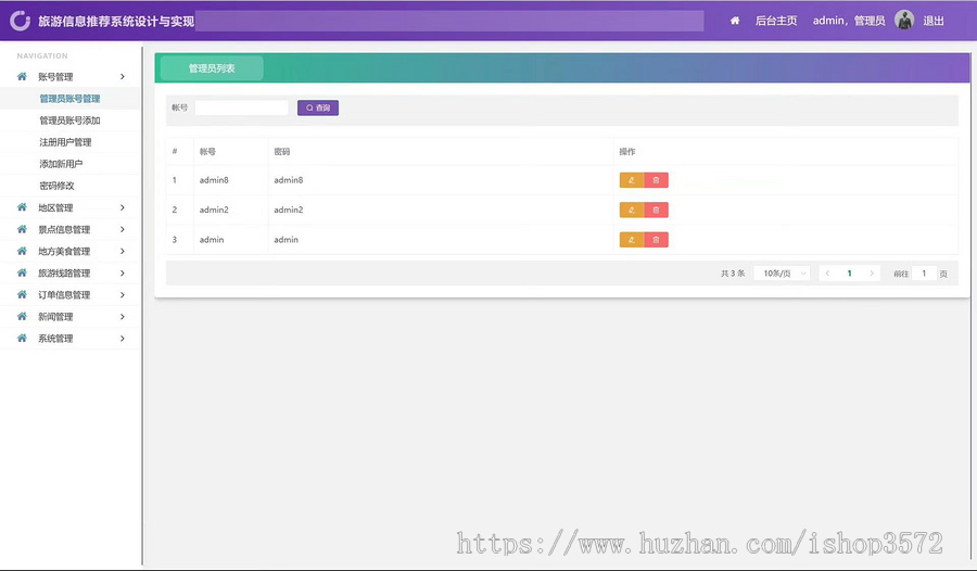 基于springboot+vue旅游信息管理系统源码