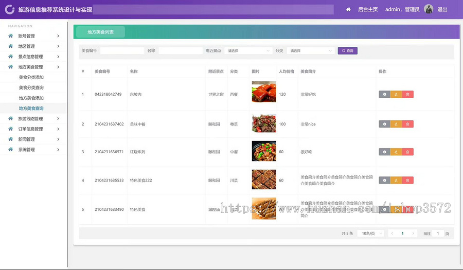基于springboot+vue旅游信息管理系统源码