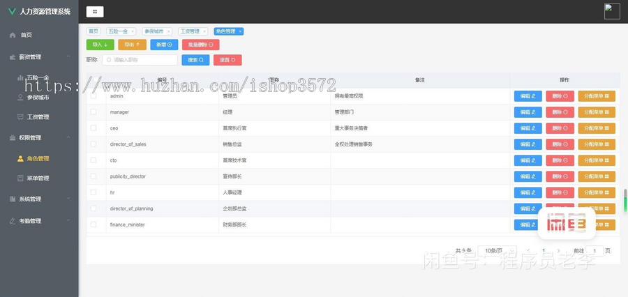 SpringBoot的人力资源管理系统(有文档)