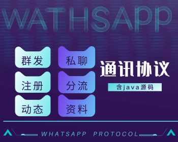 ws营销协议java版本whatsapp引流群发消息视频批量注册