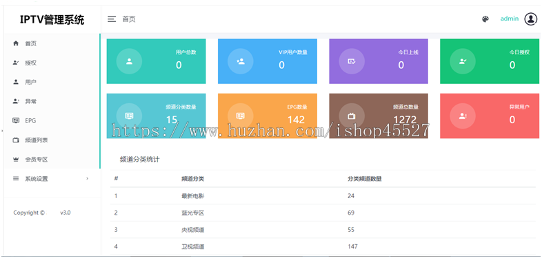 驼驼IPTV电视直播电视盒子系统后端源码+APP源码+超详细安装配置说明