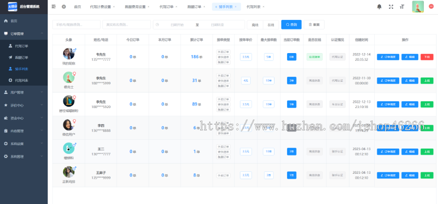 同城代驾/跑腿app小程序,全部开源,商用免授权