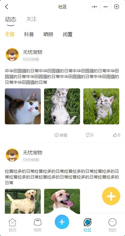 尚无忧宠物社区系统宠物领养系统宠物救助系统宠物相亲活动源码