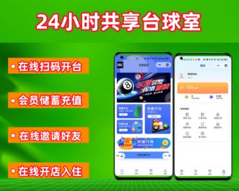 24小时无人值守共享台球室台球厅系统