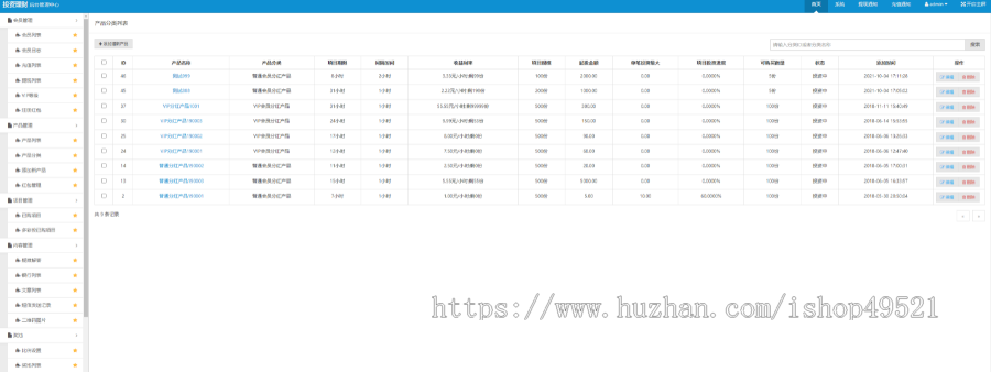 【热门爆款】理财投资全新P2P股票基金私募公募理财财富投资分红系统源码