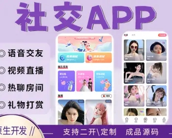 社交软件开发系统源码交友APP源码视频语音聊天 即时通讯 一对一