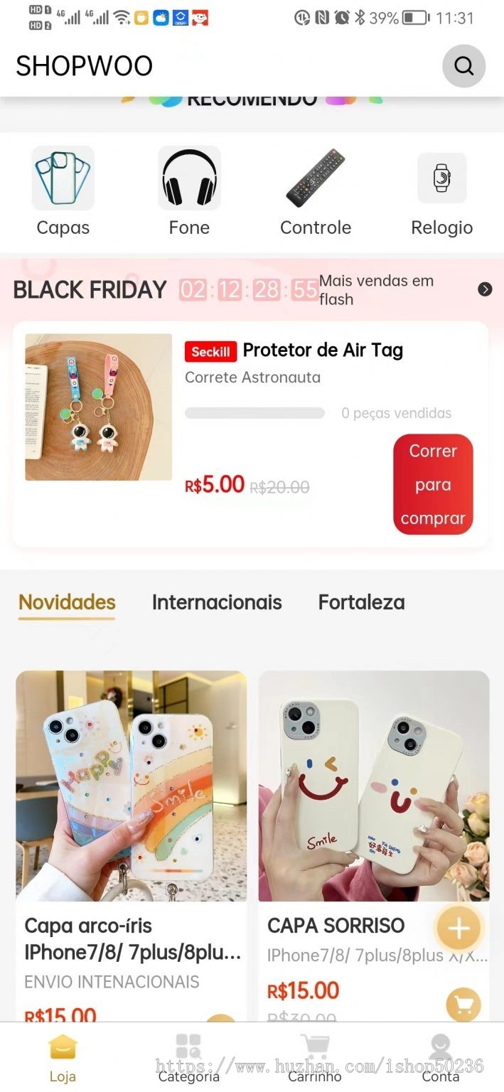 开发葡萄牙语购物商城APP/电商小程序开发支持多语言拼团/团购/秒杀/分销O2O社区团购等
