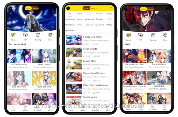 EFUCMS英文版小说漫画分销系统源码APP开发制作听书视频动漫简易商城代理电子书贝宝付