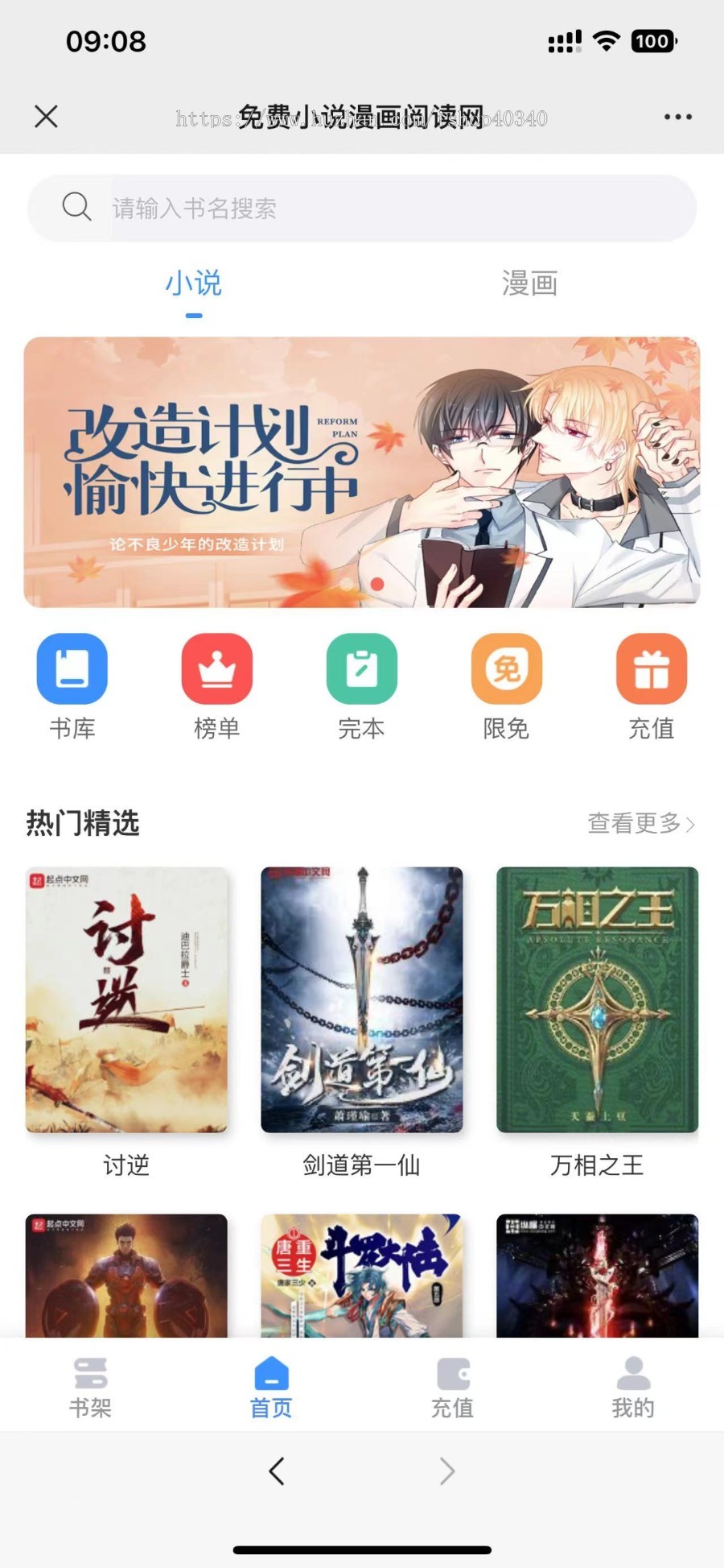 小说漫画在线阅读系统付费小说系统支持采集