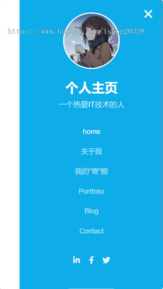 【响应式】工作室H5主页模板 个人主页/宣传页/名片/博客/幻灯片/团队/业务展示【XY33】