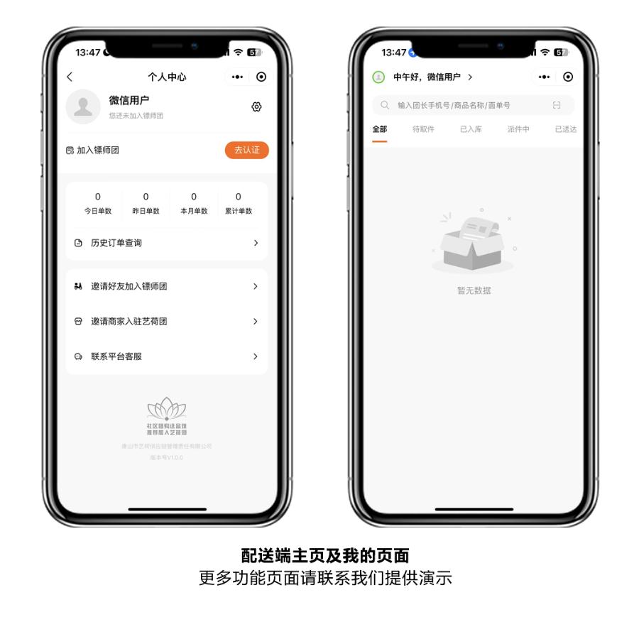社区团购团长选品平台 含商家端、配送端、团长端、管理后台 微信原生开发无加密可二开