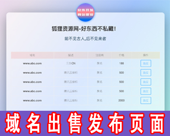 域名出售单页源码域名交易域名展示网址跳转网站产品展示单页面域名网址展示跳转咨询页