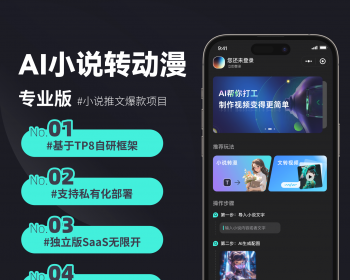 A小说转动漫/小说转视频/文生图/图生视频