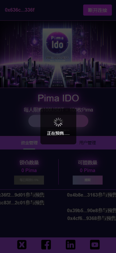 全新bsc链DAPP|USDT预售DAPP|区块链邀请推荐预售源码（含预售solidity和约）