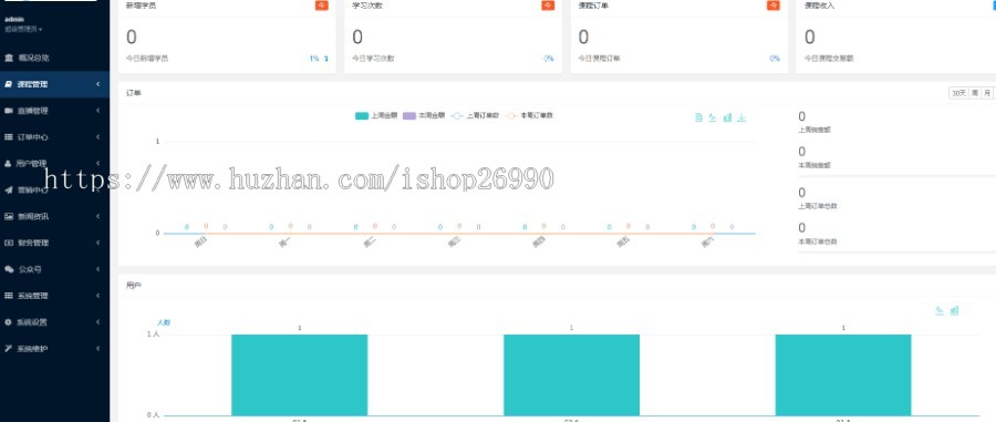 知识付费系统★讲师入住★视频直播★商城教育培训★前后端全套源码