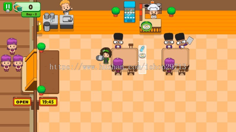 HTML5休闲小游戏《自助餐厅》带广告接口