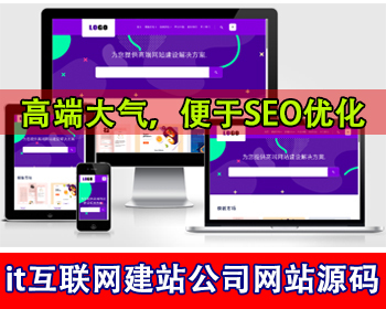 it网络科技互联网建站公司网站源码网站建设软件开发公司官网源码企业网站模板案例展示
