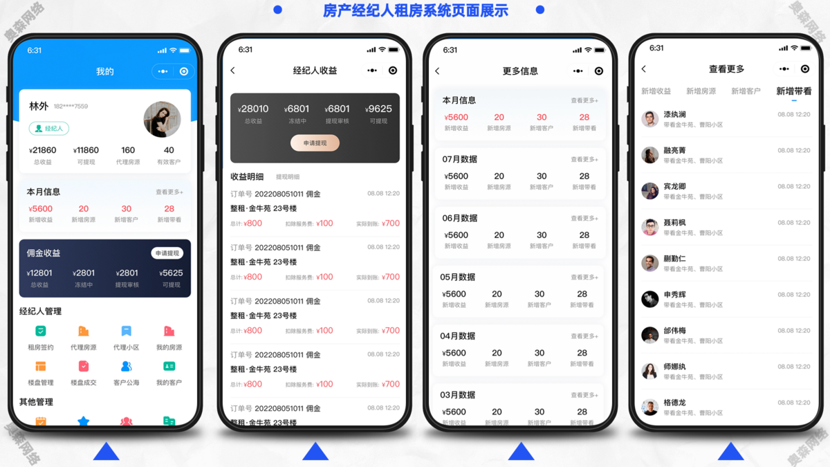 房产系统房产管理交易租房找房经纪人地图找房二手房在线签约电子合同中介交易
