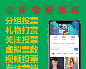 2026投票源码营销源码打赏引流源码活动源码主播礼物源码直播源码投票系统