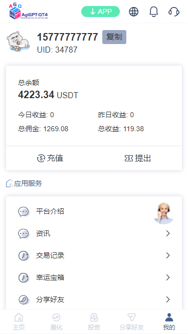 多国语言国际版理财适用各行业投资海外项目投资金融源码量化版