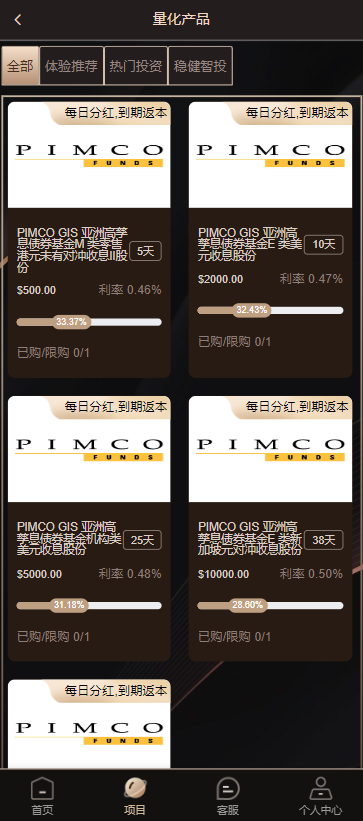多国语言国际版理财返利适用各行业投资海外项目投资金融源码定制版