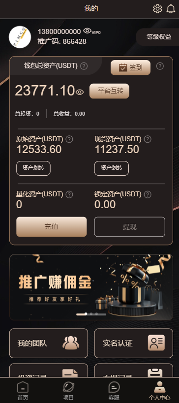 多国语言国际版理财返利适用各行业投资海外项目投资金融源码定制版