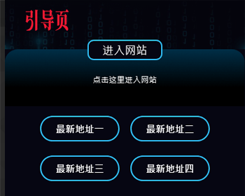 简介大气网页导航引导页面 官网单页引流页,产品推广HTML宣传页