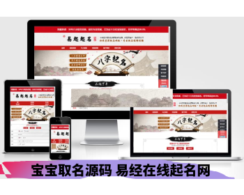 【带个人免签支付】宝宝取名源码 易经在线起名网 周易新生儿取名 生辰八字取名系统