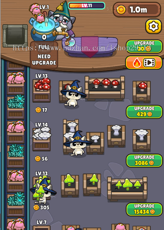 HTML5休闲小游戏《猫咪药水店》带广告接口