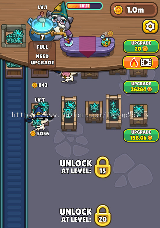 HTML5休闲小游戏《猫咪药水店》带广告接口