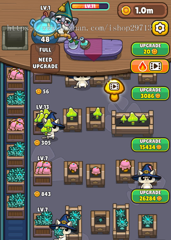 HTML5休闲小游戏《猫咪药水店》带广告接口