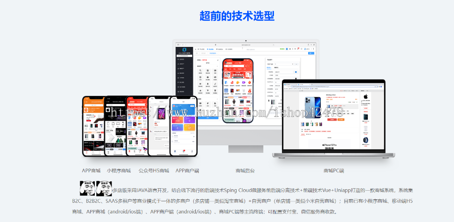 java SAAS 多商户商城 Sping Cloud+uniapp多端