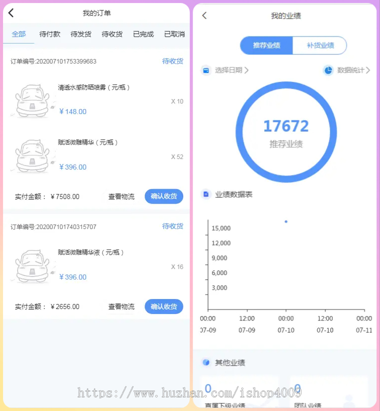 微商分销代理管理系统提货补货分销商城管理源码