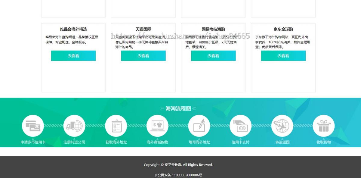 蓝色简洁的品牌推荐页面模板html下载
