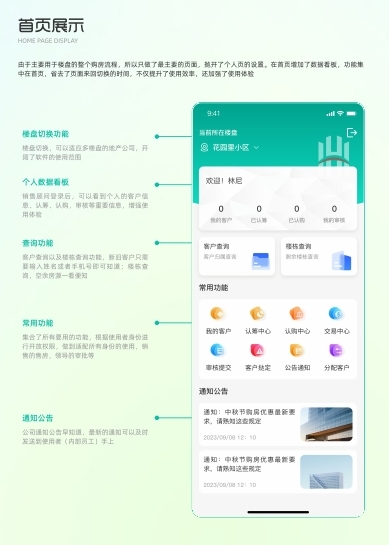 售楼部房地产销售内部房屋预约管理系统