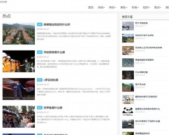 小旋风蜘蛛池新闻资讯模板 自适应MIP博客模板 xxfseo白色024