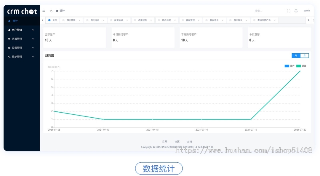 全方位在线客服系统源码与管理体系平台