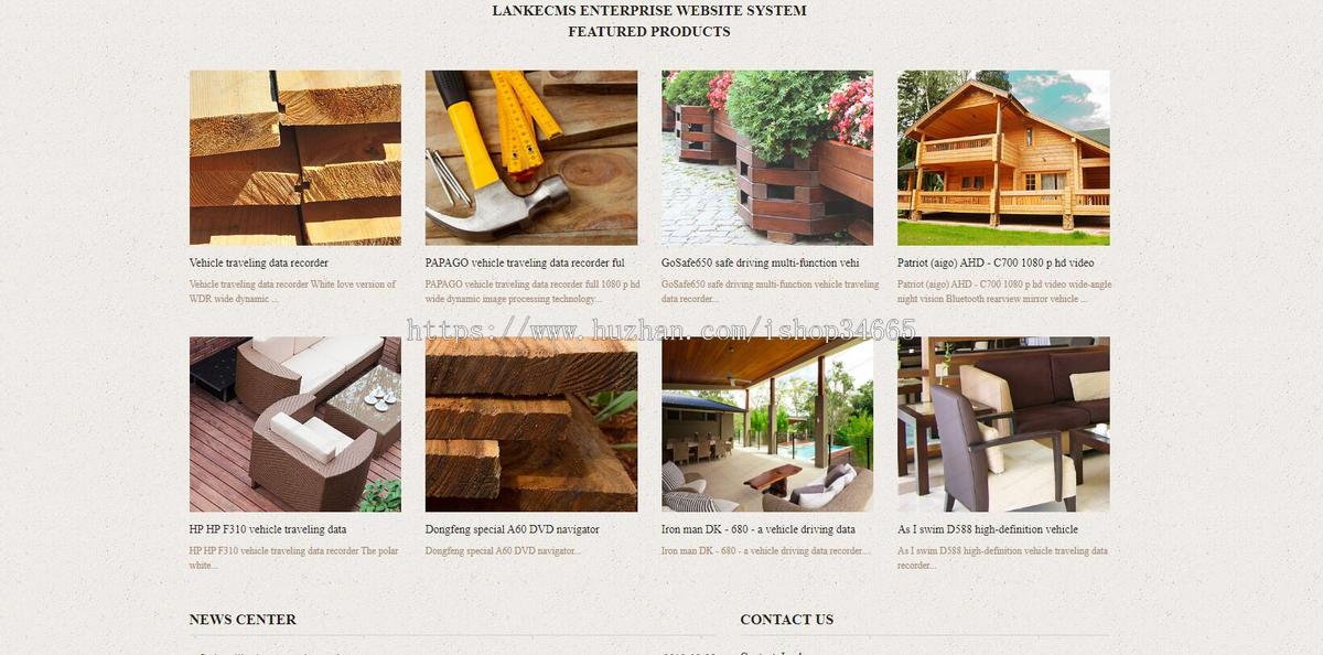 纯静态HTML源码木屋别墅修建围栏制作网