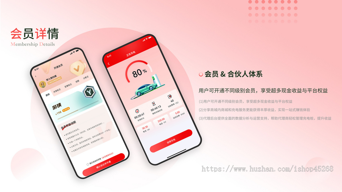 电动汽车充电桩合伙人分销【多站点+分销+商城+加盟商】支持二开