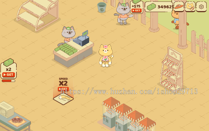 HTML5休闲小游戏《猫猫超市》带广告接口