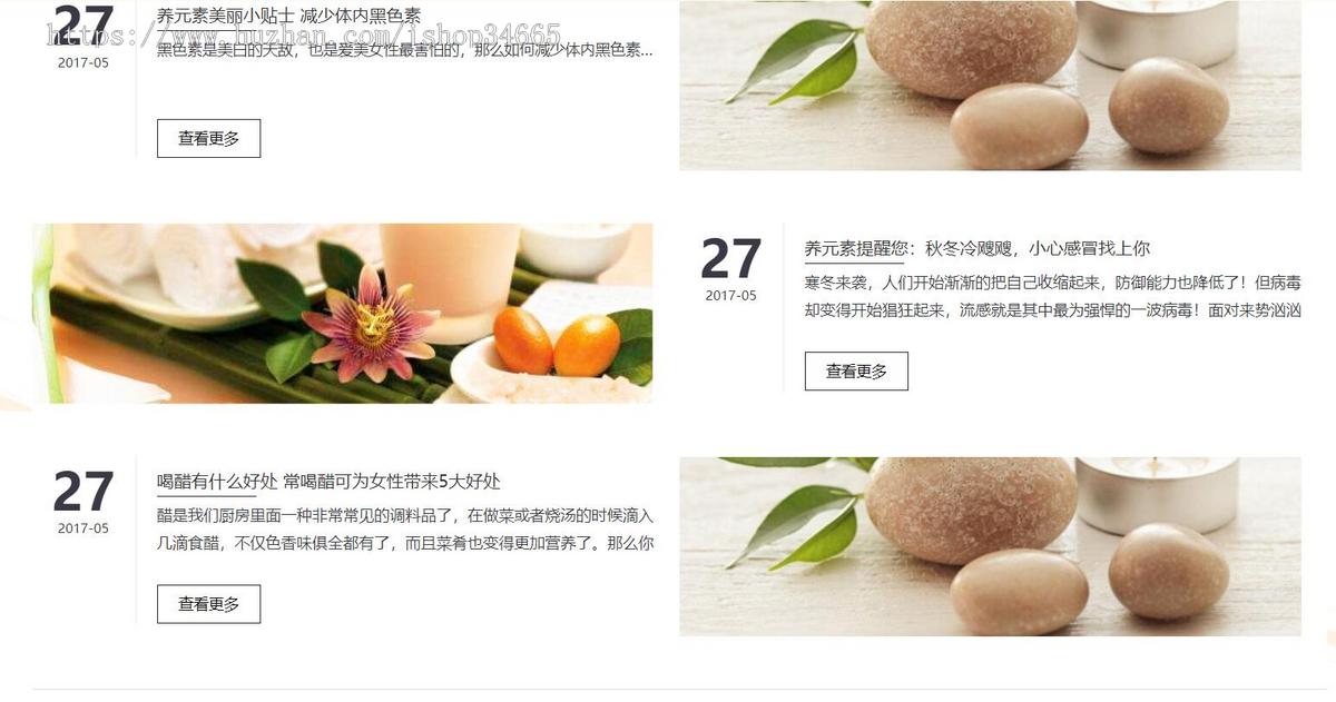 健康养生养元素大健康网站源码静态HTML