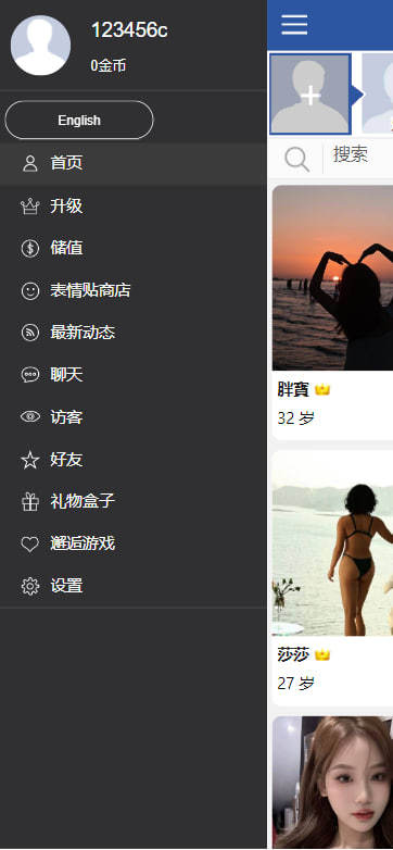 交友网站多语言 PHP交友网 PHP源码可开发 SNS交友网站 国际交友