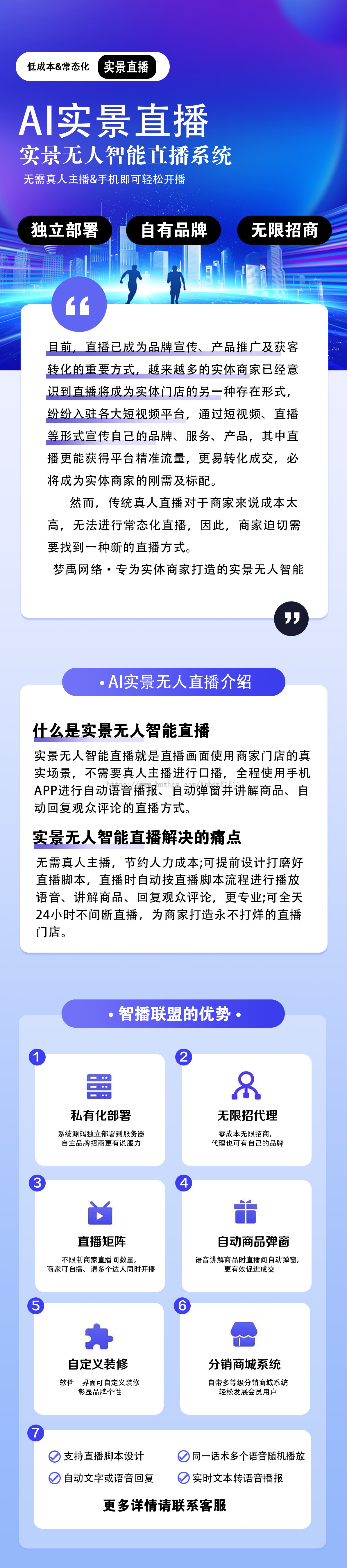 AI实景无人直播,直播伴侣,直播助手,关键词文字+语音回复