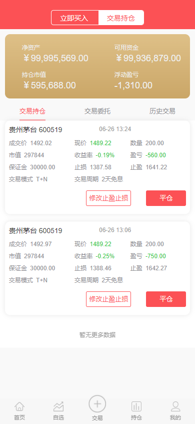 2024股票配资/策略系统交易系统H5平台财经金融资金理财融资融券双融打新股
