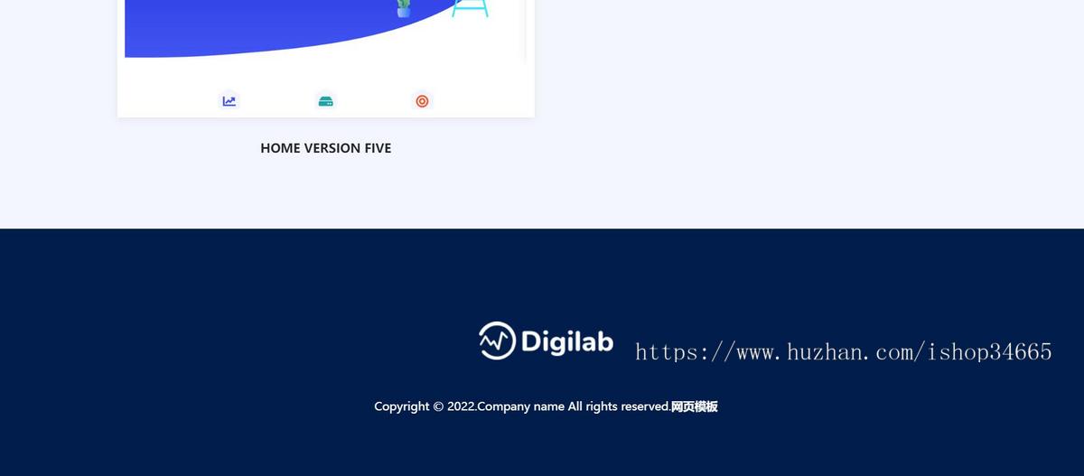 英文版网页设计网站建设静态HTML模板