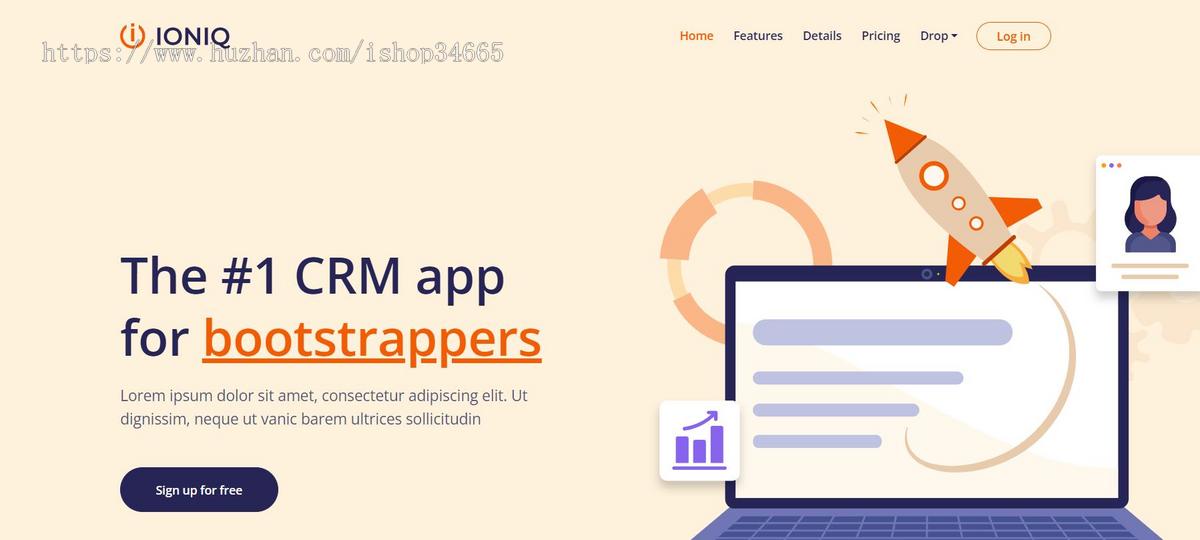 英文版APP宣传推广下载模板页面静态HTML源码
