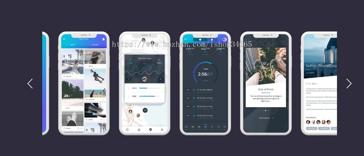 移动APP高端设计网站APP推广下载页面豪华英文版