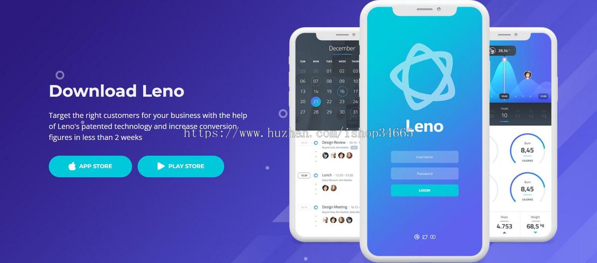 移动APP高端设计网站APP推广下载页面豪华英文版