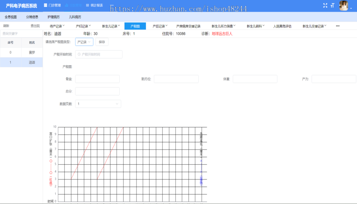 数字化产科管理平台源码 产科电子病历系统源码 医院产科系统源码