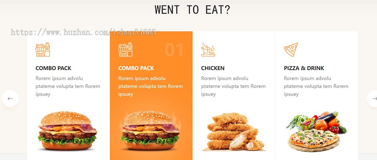 英文美食快餐网站官方模板静态HTML